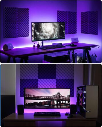 Акустичний шумопоглищаючий поролон «Яйце» з самоклейкою, 12 шт, вогнестійкий звукопоглинаючий матеріал для студії звукозапису, офісу та дому, чорний, 30×30×2,5 см