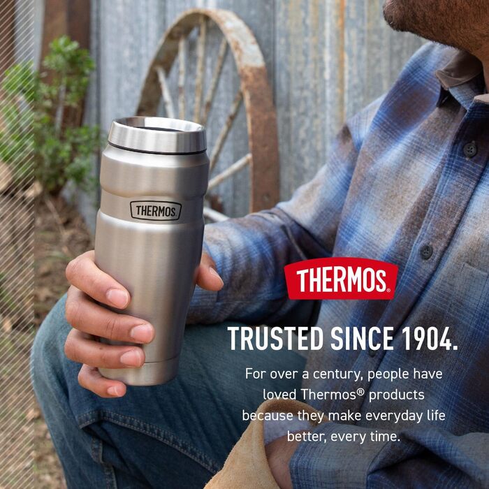 Термос туристичний King 16 oz з нержавіючої сталі - Термокружка для напоїв