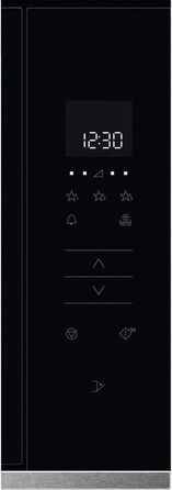 Вбудована мікрохвильова піч Zanussi ZMSN5SX, 800 Вт, 17 л, чорний/нержавіюча сталь