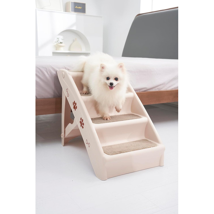 Сходинки для домашніх тварин Lanco: для котів та собак, 4 сходинки, міцний та неслизький матеріал, 50 x 38 x 38 см