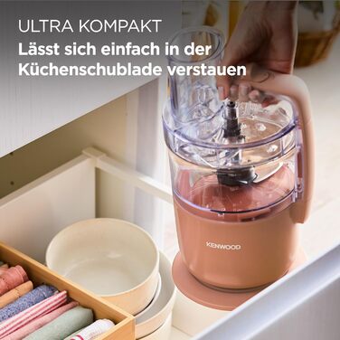 Кухонний комбайн Kenwood MultiPro Go FDP22.130GY, 650 Вт, 1.3 л, Компактний, Багатофункціональний, Синій