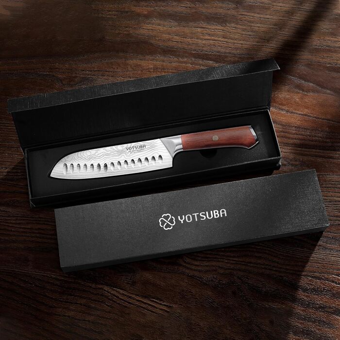 Професійний кухонний ніж Santoku 18 см з японської нержавіючої сталі з високим вмістом вуглецю, ергономічна ручка, для дому та ресторану