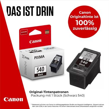 Оригінальний чорний картридж Canon PG-540 (стандартний об'єм), чорнило для принтера