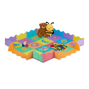 Relaxdays Puzzle Mat Robot Parts