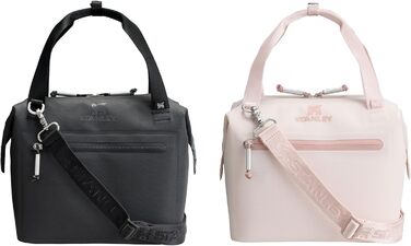 Термосумка Stanley 1913 All-Day Julienne Maxi 7.0L Rose Quartz - 100% перероблений поліестер, ручка для перенесення, сітчасті кишені