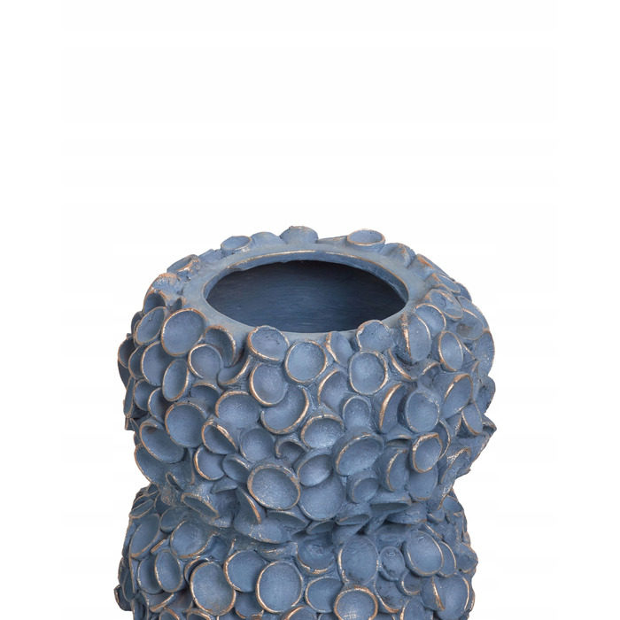 Керамічна ваза для квітів MUZAKI, 52 см, синя