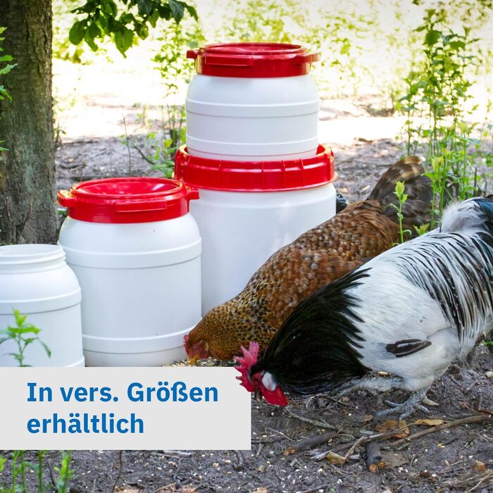 Контейнер для корму для тварин Box Fabrik з кришкою та лопаткою | 15 літрів, HDPE, преміум-якість