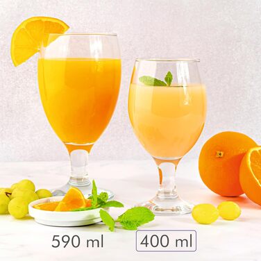 Набір келихів для пива Biergläser 590 мл (24 шт) + Келихи для пшеничного пива 400 мл - Кришталеві, для чоловіків, можна мити в посудомийній машині