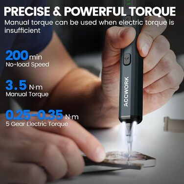 Електрична викрутка 68 в 1 з LED екраном та 64 бітами S2 - для ремонту ноутбуків, окулярів, годинників