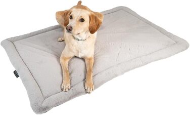 Килимок для собак MyBestBuddy XL, комфортний, антиалергенний (100% поліестер), неслизький, можна прати при 40°C, з м'яким покриттям - лежанка для великих собак (120x80 см, сірий)