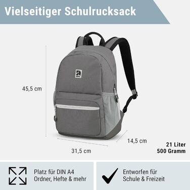 Шкільний рюкзак для дівчаток та хлопців підлітків Flex - рюкзак для жінок та чоловіків з відділенням для 16-дюймового ноутбука для школи та дозвілля - водовідштовхуючий (темно-сірий)