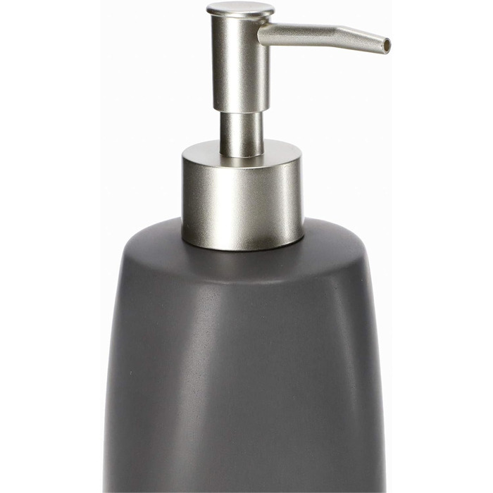 Дозатор для мила KADAX: керамічний диспенсер для мила, рідкого мила, мийного засобу та лосьйонів (антрацит)