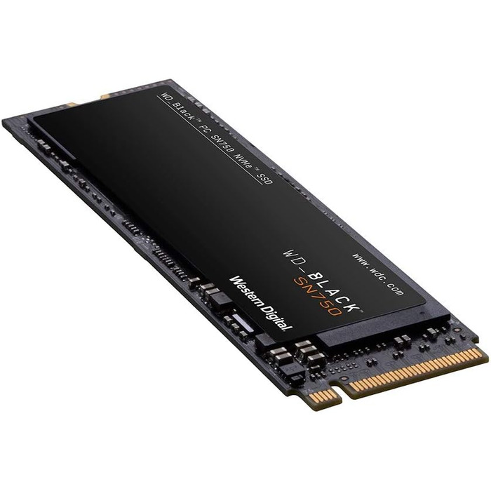 SSD накопичувач WD Black SN750 1TB NVMe PCIe Gen3 - ігровий, чорний