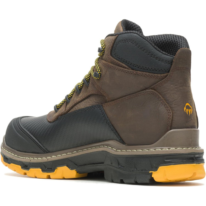 Чоловічі робочі черевики Wolverine Overpass 6' Mid Composite Toe Waterproof Dark Coffee (41 EU)