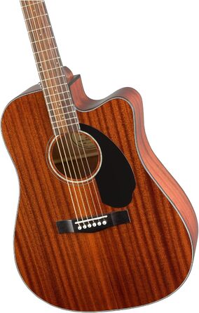 Електроакустична гітара Fender CD-60SCE Dreadnought, Махагоні, 6-струнна, з безкоштовними онлайн-уроками Fender Play, Натуральний колір