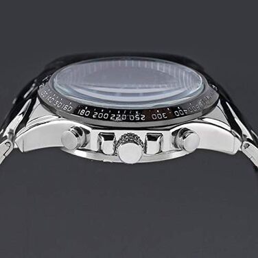 Скелет годинник: автоматичний механічний годинник для чоловіків з нержавіючої сталі, сріблястого кольору