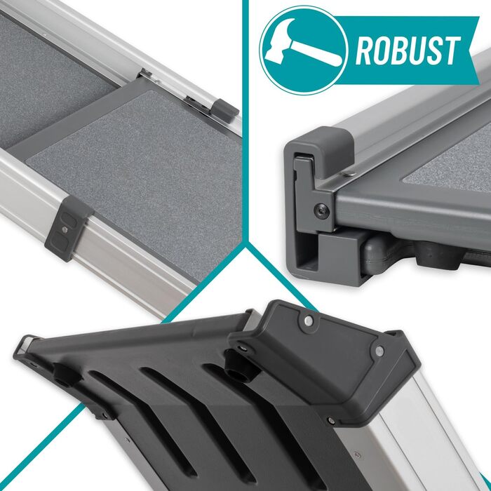 Рампа для собак VOSS.PET, висувна, з алюмінію, 100-180 см, до 120 кг