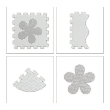 Relaxdays 52-piece puzzle mat with border and designs