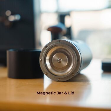 MiiCoffee PT2 портативна електрична кавомолка, USB-C, конічні жорна, алюмінієвий корпус, з щіткою для чищення