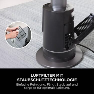 Вентилятор та обігрівач 2-в-1 Shark TurboBlade Cool + Heat з термостатом, пультом керування та коливанням | Безлопатевий вентилятор та обігрівач для швидкого нагріву та охолодження, чорно-золотий, TH200EU TurboBlade – Cool + Heat, антрацит