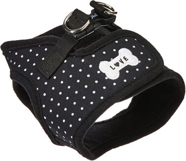 Нашийник для собак Puppia Dotty чорного кольору, середнього розміру