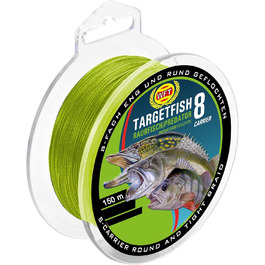 Плетена рибальська волосінь WFT TF8 Chartreuse 150 м для хижої риби