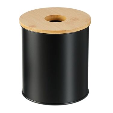 Relaxdays Cosmetic Container 2 l with Bamboo Lid