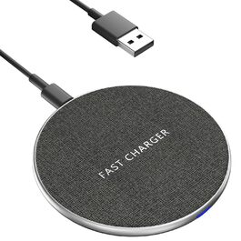 Бездротовий зарядний пристрій 20W для Samsung Galaxy S24/S23/S22/S21 та iPhone 12/13/14/15/16 (Срібний) – Швидка індуктивна зарядка