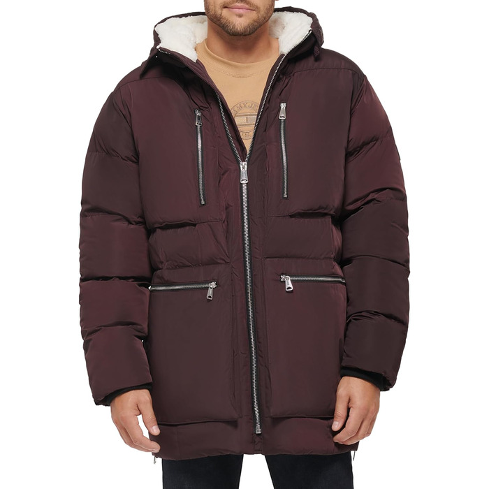 Жилет чоловічий Tommy Hilfiger Lightweight Down Quilted Puffer Vest, аріневий принт (L, Port)