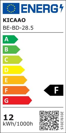 LED-стінні світильники KICAAO 2 шт. 12W, білий, сучасний дизайн, up-down, для дому, сходи, коридор, вітальня, спальня, з алюмінію