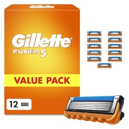 Смінні касети для гоління Gillette Fusion 5 для чоловіків, 12 шт, помаранчеві