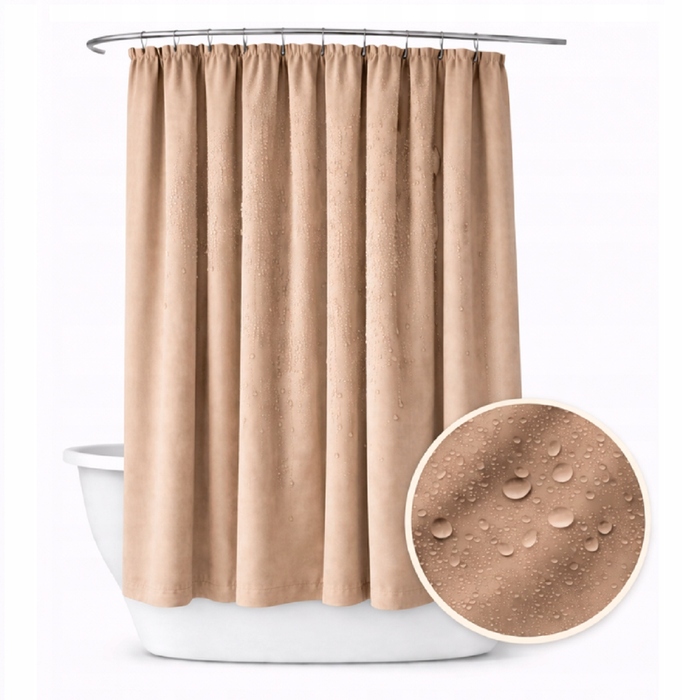 Текстильна штора для ванни NOW-ART, 200 x 200 см