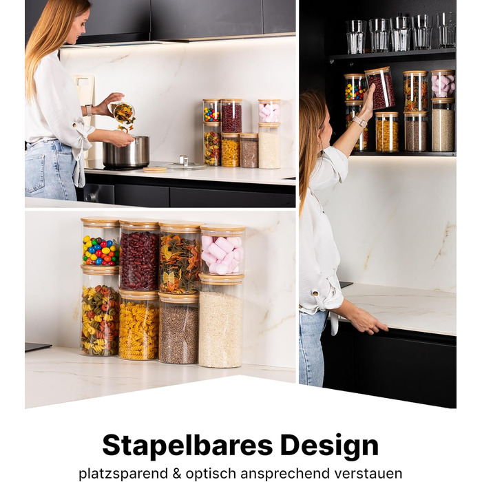 Набір контейнерів для зберігання Deco haus® 2 шт. (1,3 л) - герметичні банки для кави, цукру, крупи та інших продуктів