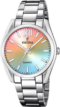 Жіночий аналоговий годинник Festina Boyfriend Collection F20622, сталь 316L, кварцовий механізм, мінеральне скло, водонепроникність 5 ATM, багатоколірний