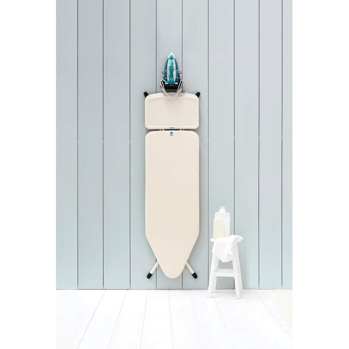 Brabantia - Iron Holder - Made from heat-resistant materials - One size - Suitable for all common (steam) irons - Cool Grey - 38.1 x 16 x 19.5 cm 1 Grey