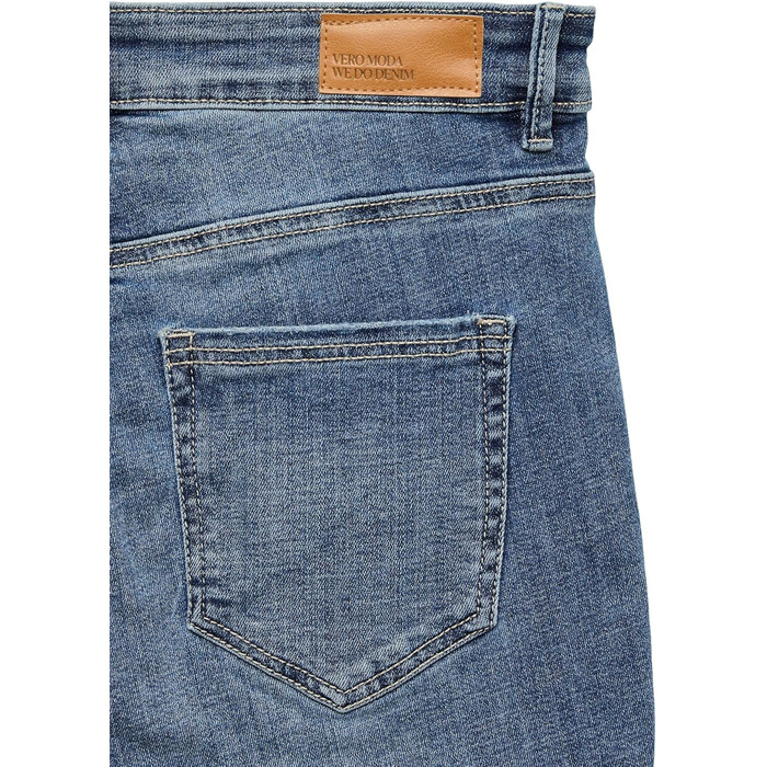 Джинси жіночі VERO MODA Skinny Fit Vmflash Mid Rise, середній блакитний денім, розмір 34L