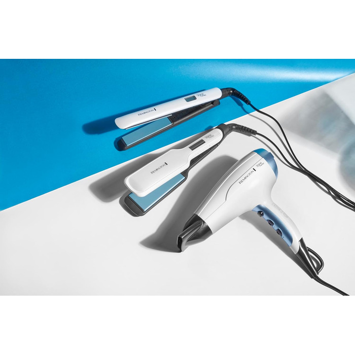 Випрямляч для волосся Remington S8550 Shine Therapy з LCD-дисплеєм: керамічне покриття з аргановою олією та вітаміном E, 150-230°C