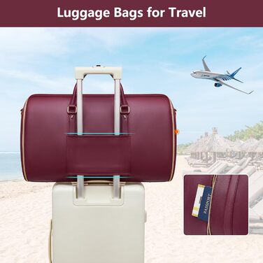 Чохол для одягу для подорожей Getaway Solids, сумка-органайзер для костюмів, однотонний червоний