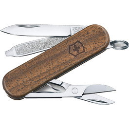 Мультитул Victorinox Classic SD Wood – Швейцарський армійський ніж, 5 функцій, з дерев'яною ручкою