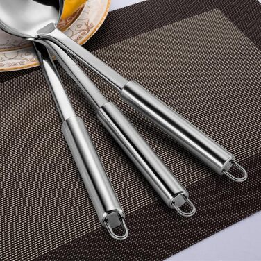 Набір кухонних аксесуарів Pleafind, 4 шт., нержавіюча сталь (3P ложки)