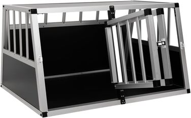 Транспортна переноска для собак VidaXL з подвійними дверцятами, 94x88x69 см, переноска для подорожей, клітка для собак