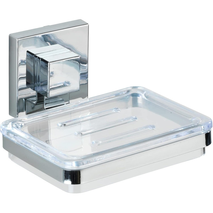 WENKO Vacuum-Loc® Soap Holder Quadro Stainless Steel
