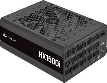 Блок живлення Corsair HX1000i 1500W, повністю модульний, ATX 3.1 & PCIe 5.1, 80 Plus Platinum, iCUE, чорний