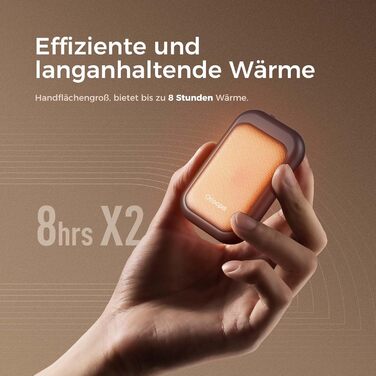 Електричні грілки для рук OCOOPA UT4 Young Flora Flamme, 5000mAh, 2 шт. - Компактні, Водонепроникні, Швидкий нагрів, USB, для зими та активного відпочинку