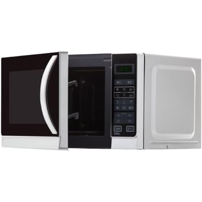 Мікрохвильова піч Sharp R642INW з грилем, срібна: компактна модель з таймером та дитячим блокуванням