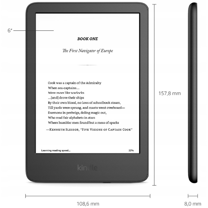 Електронна книга Amazon Kindle 11, 16 ГБ, 6