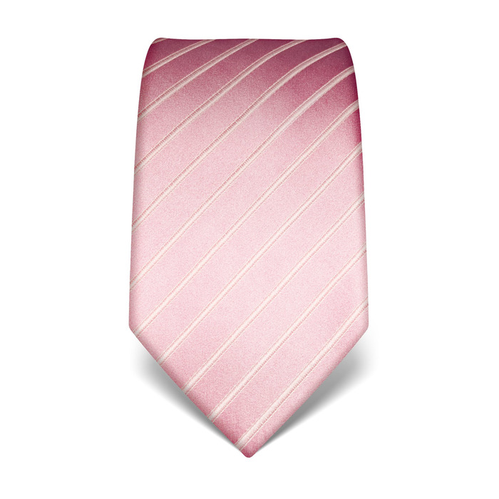 Краватка чоловіча Vincenzo Boretti шовкова, рожева в смужку, 8 см, для костюма та сорочки, діловий стиль, весілля
