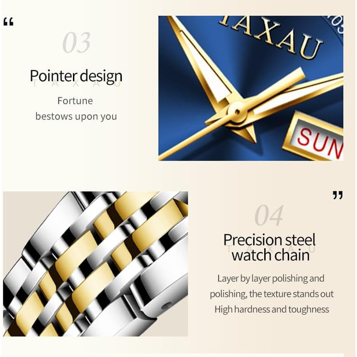 Жіночий годинник з арабськими цифрами, маленьке циферблат, Easy Read, дата, водостійкий, з нержавіючої сталі, Reloj para Mujer (8102g)