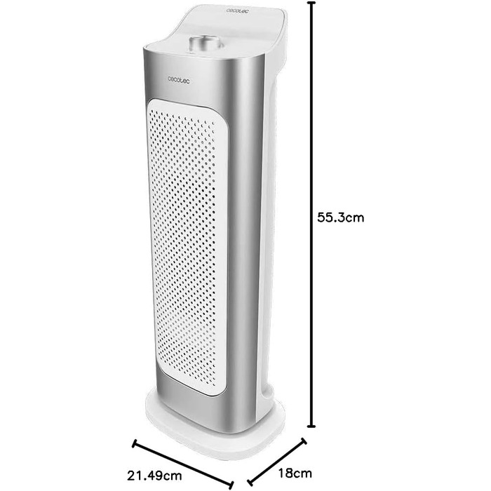 Обігрівач Cecotec ReadyWarm 6250 Ceramic Sky Style: керамічний, 2000 Вт, 3 режими, термостат, осциляція 90°, захист від перекидання та перегріву, для площі до 25 м²