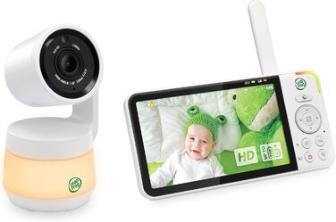 Відеоняня LeapFrog LF2513 без Wi-Fi з IPS екраном 2.8 дюйма, поворотна, з нічним баченням, датчиком температури, радіусом дії 300 метрів та тривалістю роботи батареї 12 годин